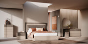 Camel Essenza Single Dresser / Mirror Set - p14047