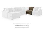 Camellia-Court Coffee Armless Chair - 6820746