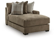 Camellia-Court Coffee Right-Arm Facing Corner Chaise - 6820717