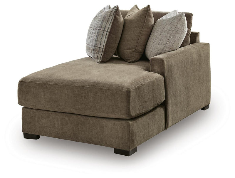 Camellia-Court Coffee Right-Arm Facing Corner Chaise - 6820717