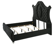 Cameo Black Upholstered Panel Bedroom Set - Gate FurnitureBedroom Set