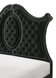 Cameo Black Upholstered Panel Bedroom Set - Gate FurnitureBedroom Set