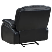 Camila 3-piece Upholstered Reclining Sofa Set Black - 610244-S3