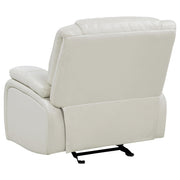 Camila 3-piece Upholstered Reclining Sofa Set White - 610247-S3