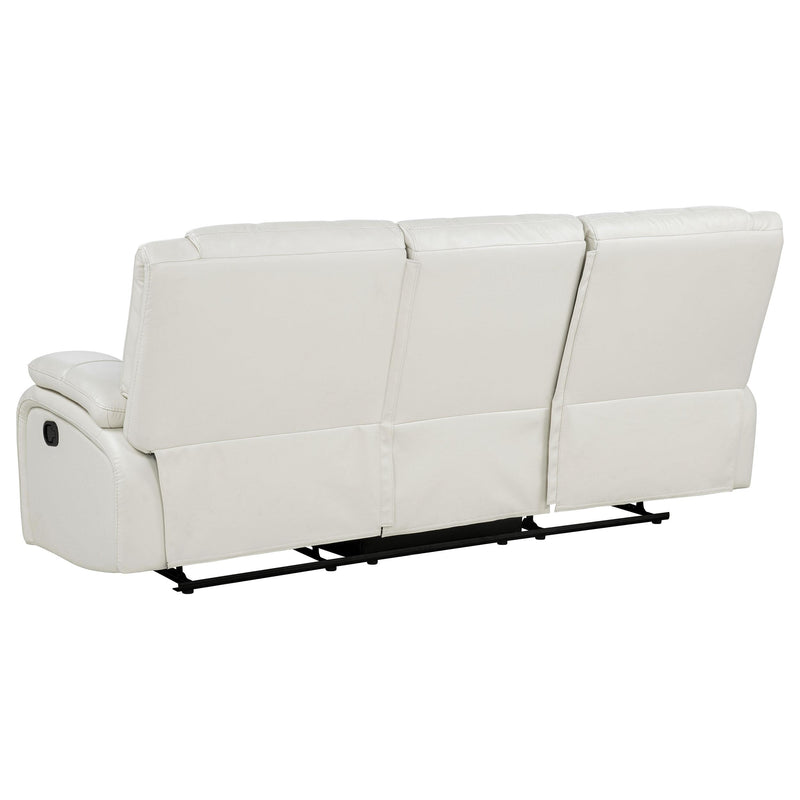 Camila 3-piece Upholstered Reclining Sofa Set White - 610247-S3