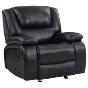 Camila Upholstered Glider Recliner Chair Black - 610246