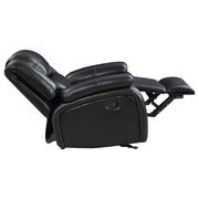 Camila Upholstered Glider Recliner Chair Black - 610246