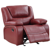 Camila Upholstered Glider Recliner Chair Red - 610243
