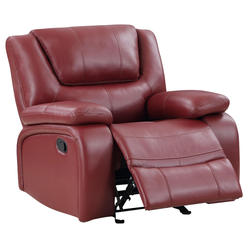 Camila Upholstered Glider Recliner Chair Red - 610243