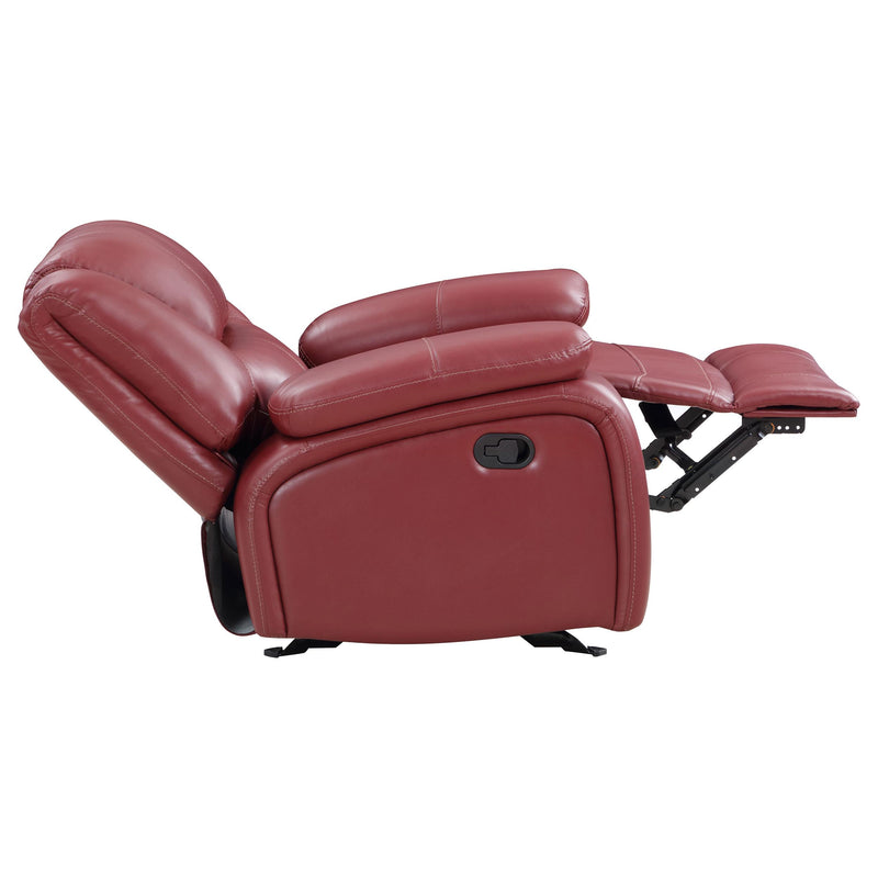 Camila Upholstered Glider Recliner Chair Red - 610243