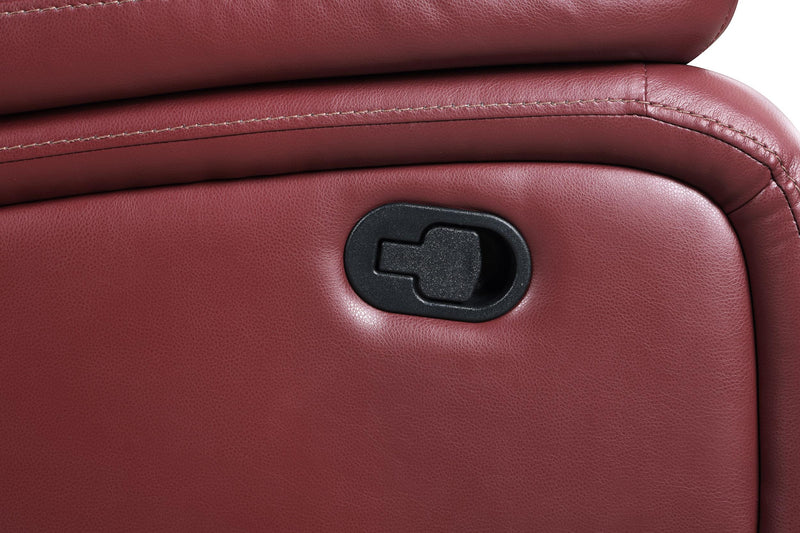 Camila Upholstered Glider Recliner Chair Red - 610243