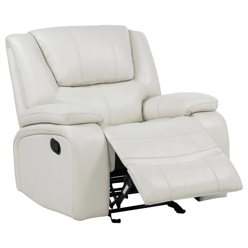 Camila Upholstered Glider Recliner Chair White - 610249