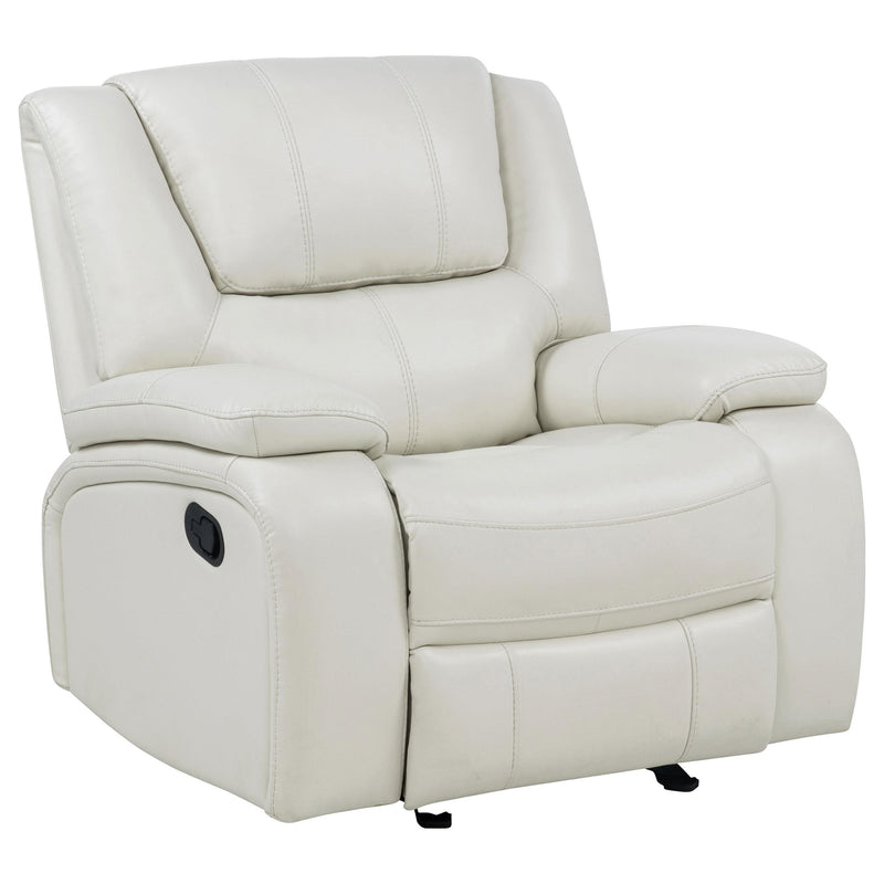 Camila Upholstered Glider Recliner Chair White - 610249