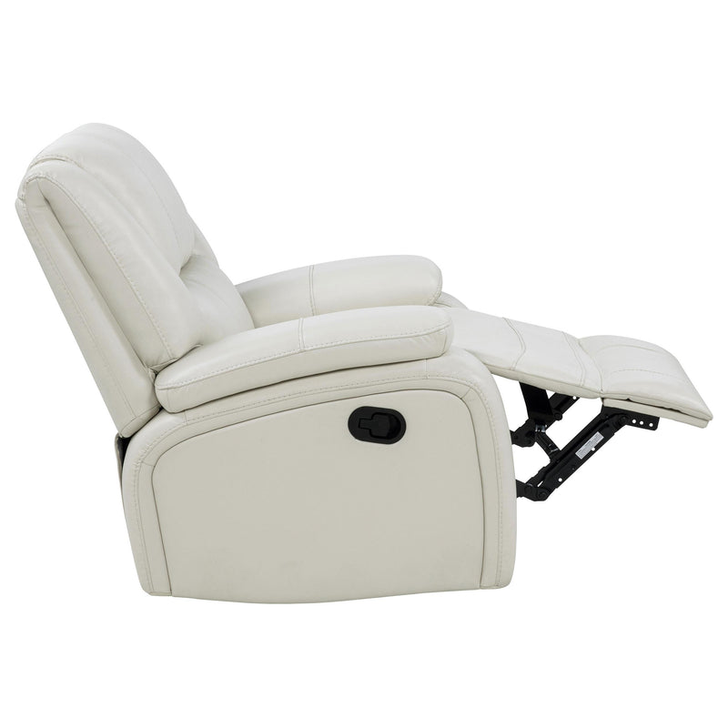 Camila Upholstered Glider Recliner Chair White - 610249