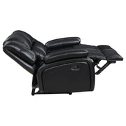 Camila Upholstered Motion Reclining Loveseat Black - 610245