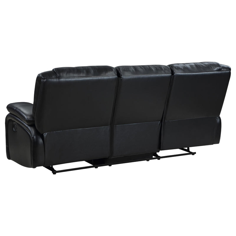 Camila Upholstered Motion Reclining Sofa Black - 610244