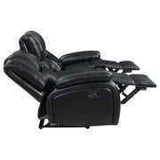 Camila Upholstered Motion Reclining Sofa Black - 610244