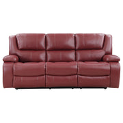Camila Upholstered Motion Reclining Sofa Red - 610241
