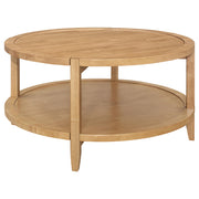 Camillo 3-piece Round Coffee and End Table Set Maple  - 709698-S3