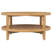Camillo Round Solid Wood Coffee Table Maple Brown - 709698
