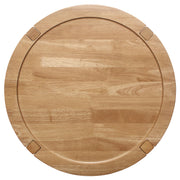 Camillo Round Solid Wood Side End Table Maple Brown - 709697