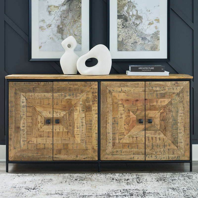 Camney Brown/Black Accent Cabinet - A4000581