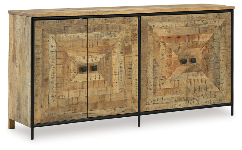 Camney Brown/Black Accent Cabinet - A4000581