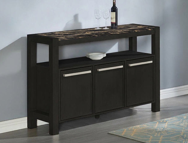 Canden Faux Marble Sideboard Gdbk - 1318GBK-SB