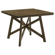Canfield 47-inch Square Counter Height Dining Table Brown - 109178