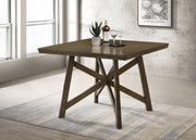 Canfield 47-inch Square Counter Height Dining Table Brown - 109178