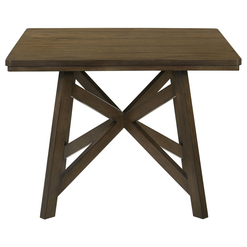 Canfield 47-inch Square Counter Height Dining Table Brown - 109178