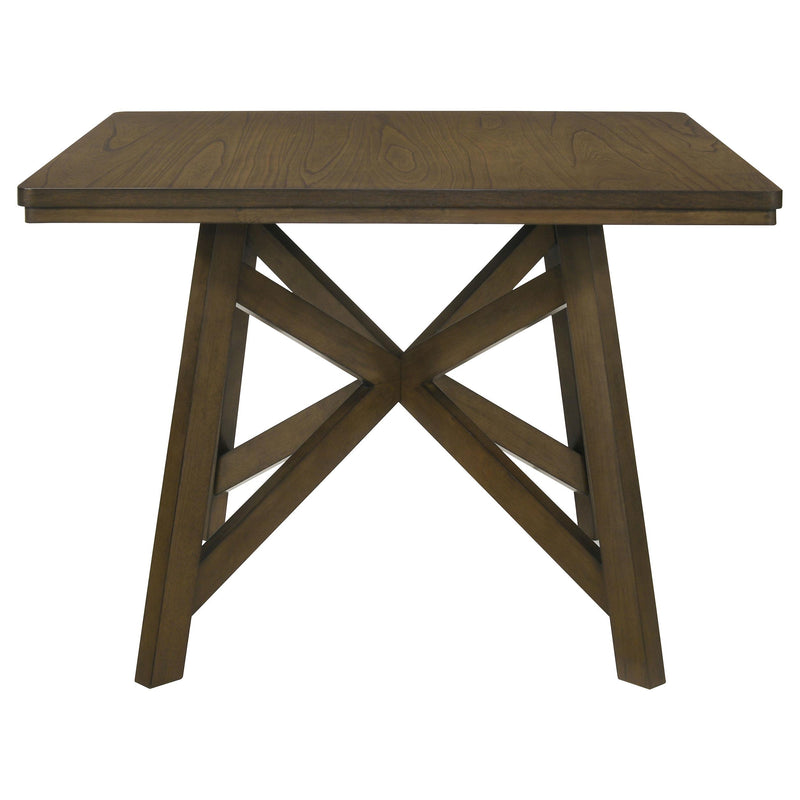 Canfield 47-inch Square Counter Height Dining Table Brown - 109178