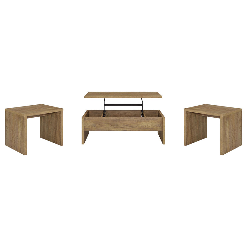 Canoga 3-piece Lift Top Cocktail Coffee Table Set Mango - 706358-S3