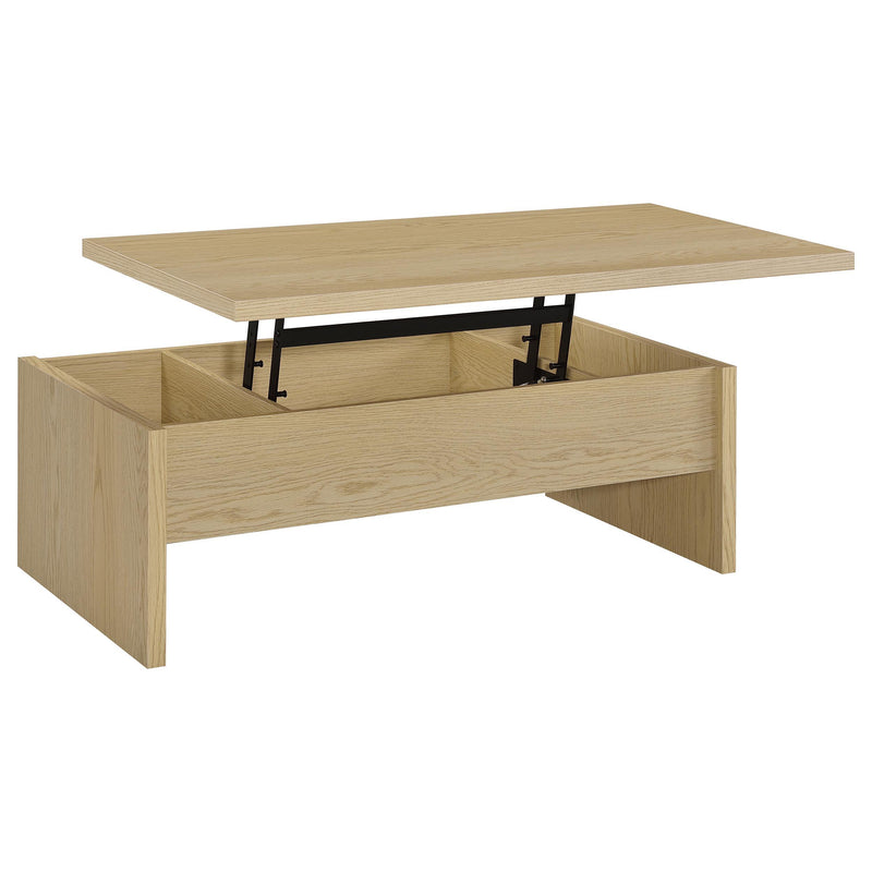 Canoga Engineered Wood Lift Top Coffee Table Light Oak - 706348