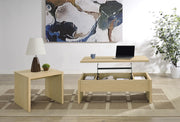 Canoga Engineered Wood Lift Top Coffee Table Light Oak - 706348