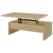 Canoga Engineered Wood Lift Top Coffee Table Light Oak - 706348