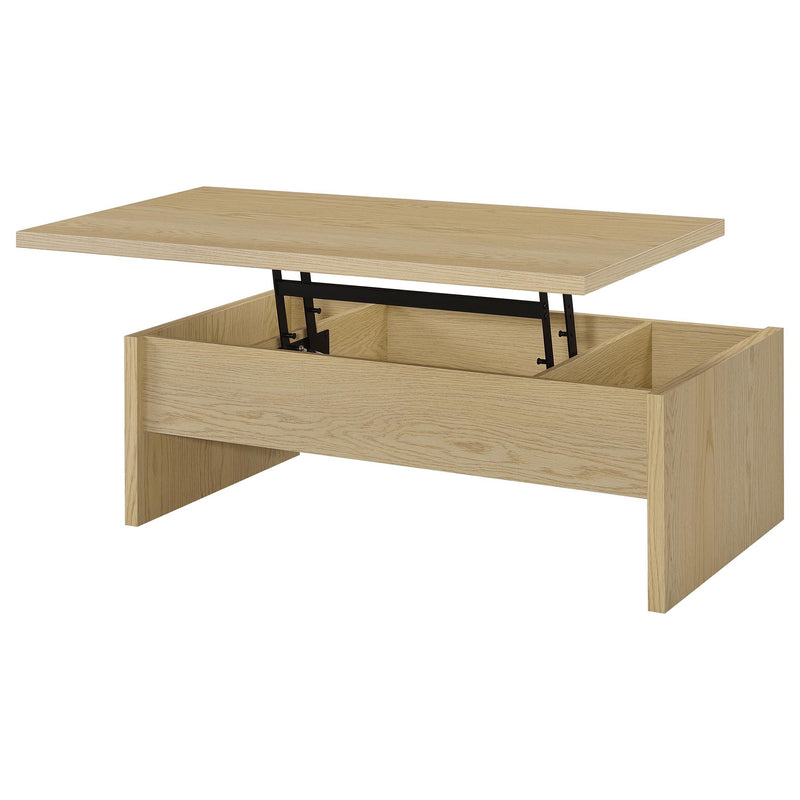 Canoga Engineered Wood Lift Top Coffee Table Light Oak - 706348