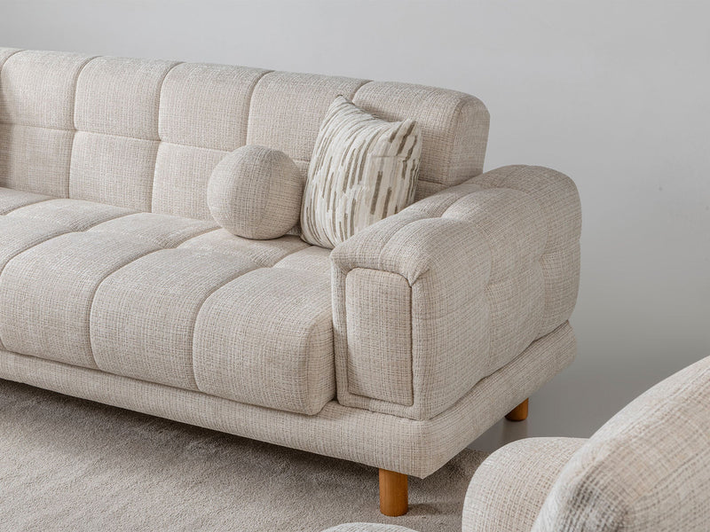 Canyon  3-pieces (Sofa & Loveseat & Chair) Livingroom Set in Cream - 200-ST-CAN-CREMONA02-321