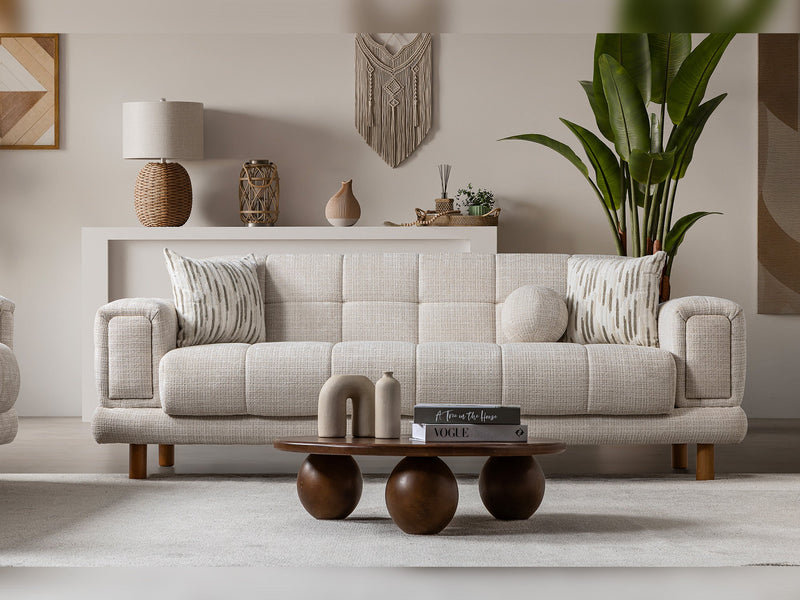 Canyon  3-pieces (Sofa & Loveseat & Chair) Livingroom Set in Cream - 200-ST-CAN-CREMONA02-321