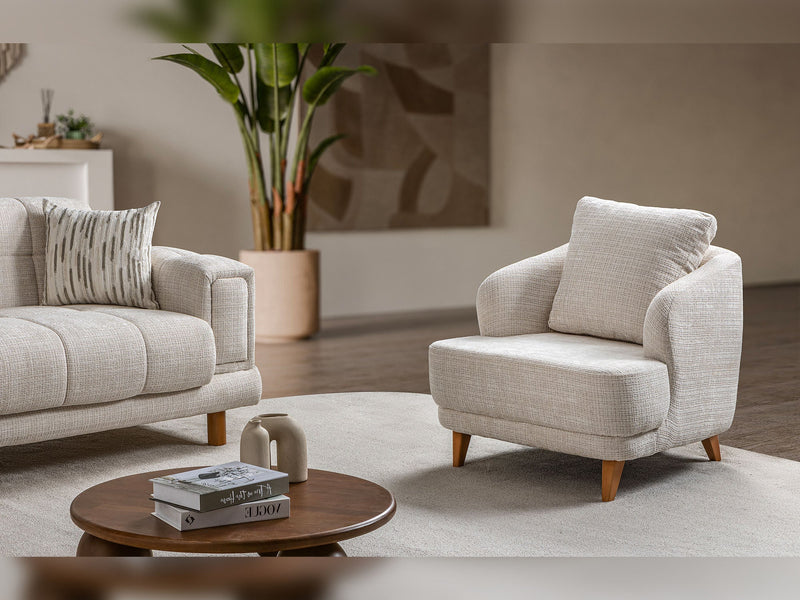 Canyon  3-pieces (Sofa & Loveseat & Chair) Livingroom Set in Cream - 200-ST-CAN-CREMONA02-321