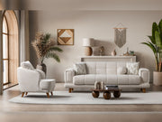 Canyon  3-pieces (Sofa & Loveseat & Chair) Livingroom Set in Cream - 200-ST-CAN-CREMONA02-321