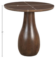 Canyon Mango Wood End / Side Table in Brown - 77012Brown-ET