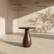 Canyon Mango Wood End / Side Table in Brown - 77012Brown-ET