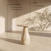 Canyon Mango Wood End / Side Table in Natural - 77012Natural-ET