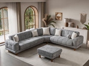 Canyon Sectional Sofa in Grey - 200-ST-CAN-CREMONA15-S