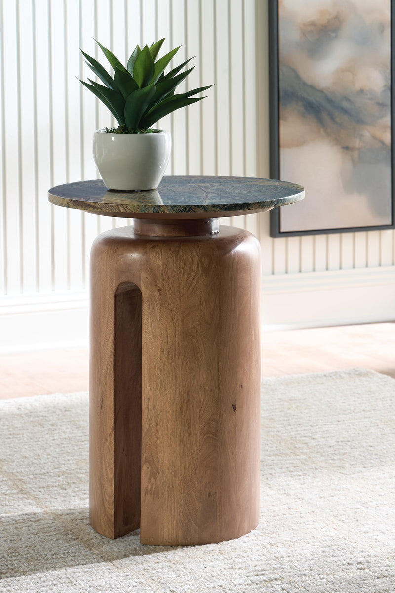 Caplow Brown/Green Accent Table - A4000750