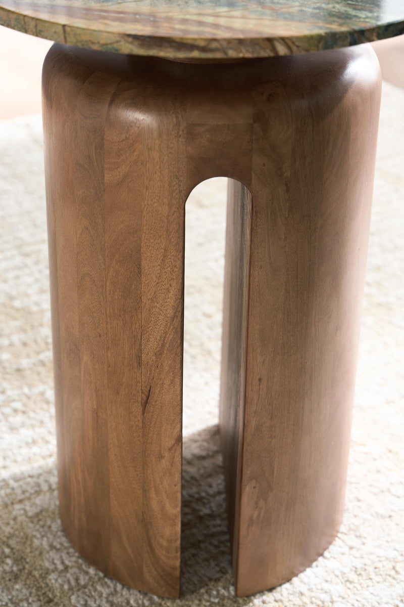 Caplow Brown/Green Accent Table - A4000750