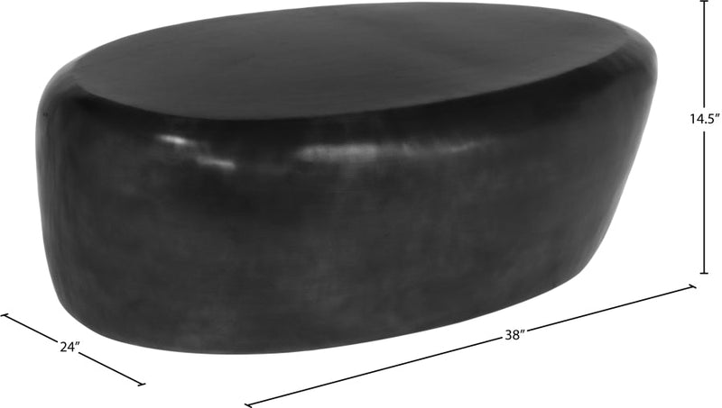 Capsule Aluminum Coffee Table in Black - 99062Black-CT