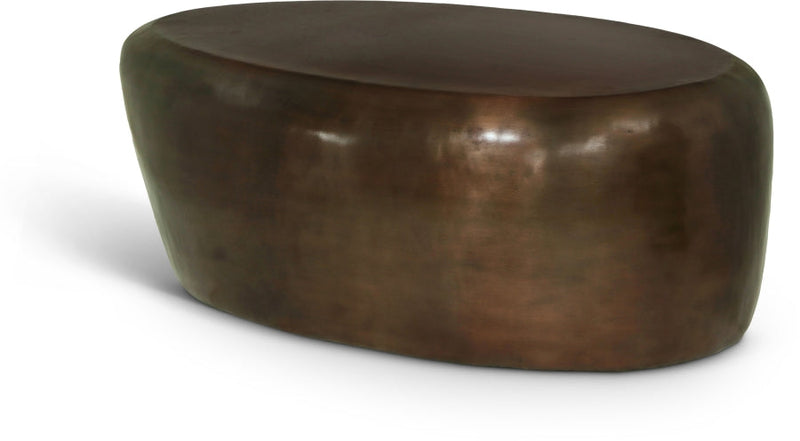 Capsule Aluminum Coffee Table in Brown - 99062Brown-CT