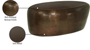 Capsule Aluminum Coffee Table in Brown - 99062Brown-CT